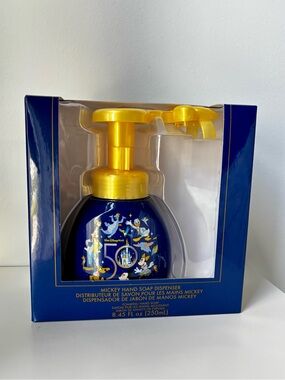 Disney Blue & Gold Mickey 50th Anniversary Foaming Hand Soap Dispenser